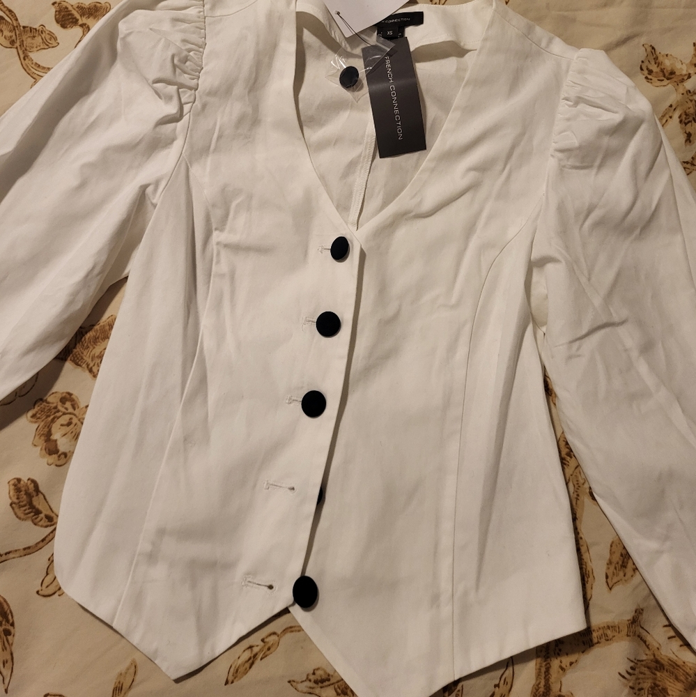 French Connection Button Up Blouse - Picture 2 of 4